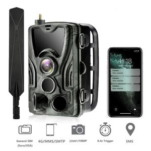 Caméras de chasse Suntekcam HC801 série APP Control 4G 20MP 1080P Trail Camera Wireless Wildlife 03S Trigger Night Vision 230603