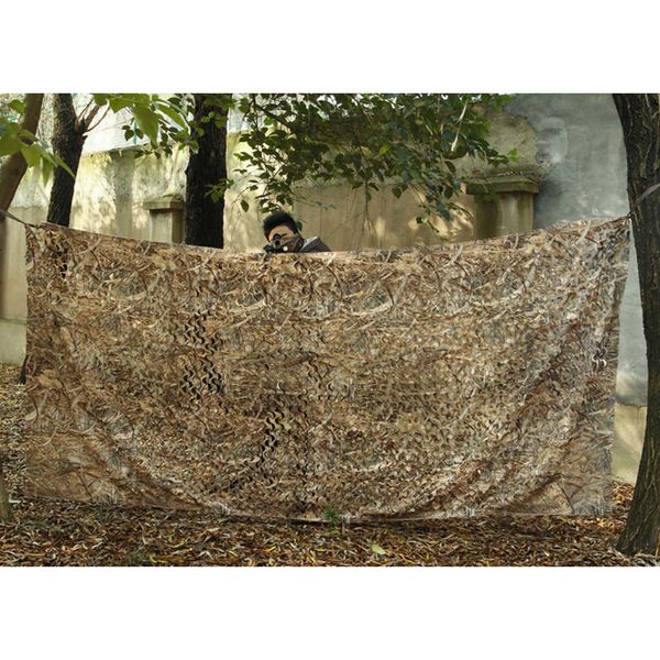 Filet de camouflage de chasse Feuilles de bois durables Jungle Camo Net Militaire Armée Légumes Abri Tir Cacher Couverture Net Y0706