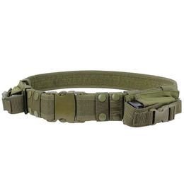 Système d'équipement de chasse Tactical Men Belt Waist Support Security Military Combat Duty Utility Belt With Magazine Sachets