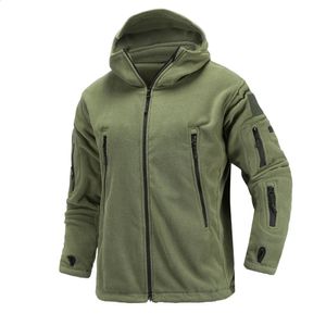 Jagen Wandelen Amerikaanse militaire winter Thermische fleece tactische jas Buitensporten Kapmantel Militar Outdoor legerjassen S-2XL 240130