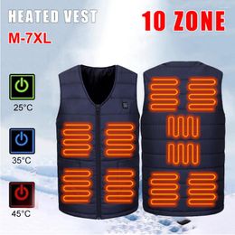 Jachtjassen 10 Gebieden Verwarmd Vest Voor Mannen Verwarmingsjas Vrouw Winter Elektrische Usb-verwarmer Tactische Thermische Lichaamswarmer Jas
