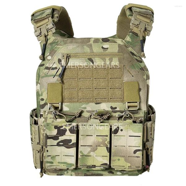 Vestes de chasse, combinaison de Combat tactique en Nylon 1000D, gilet modulaire à dégagement rapide avec pochette Triple Mag