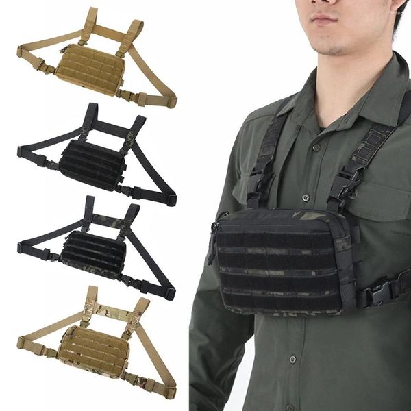 Jackets de caza 1000d chaleco táctico al aire libre bolsa militar CS CS Wargame Rig Revista Magazin Holster Molle System Men Nylon Avistable