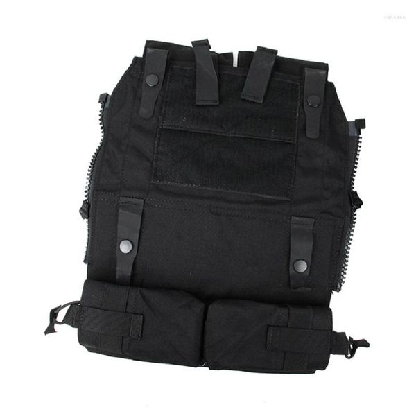 Vestes de chasse 3107-BK 2023 Attack Back Gilet tactique Sac à fermeture éclair Tissu non réfléchissant