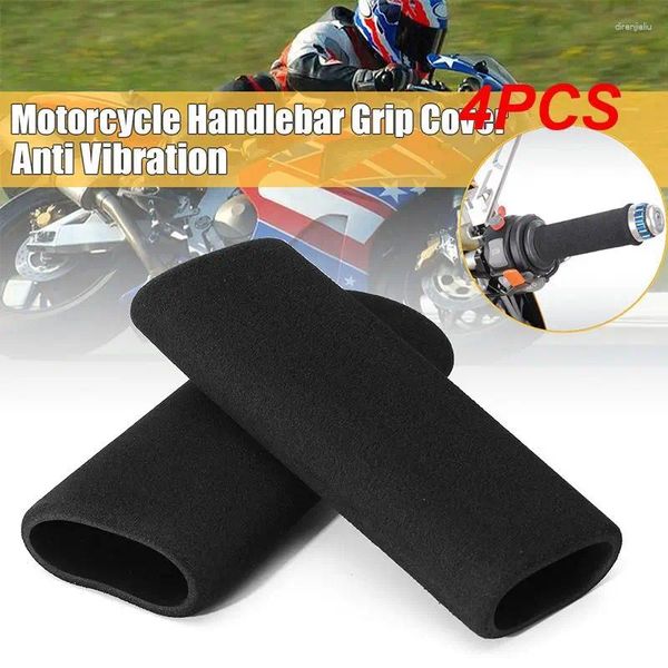 Jackets de caza 4pcs 27 mm Cubierta de empuñaduras de motocicleta Cubra de espuma antideslizante Anti vibración Comfort Maneave Scooter Accesorios de motocicleta 1