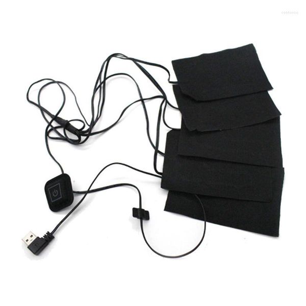 Vestes de chasse 5 en 1 coussins chauffants USB avec feuille chauffante électrique à 3 températures pour les activités de plein air en hiver froid