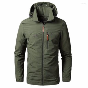 Vestes de chasse 5XL randonnée armée vert Sports de plein air veste à capuche imperméable respirant Camping manteau mode hommes vêtements