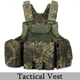 Jachtjassen 900D Oxford Doek Camo Tactisch Vest Militaire Uitrusting Legerfan CS Training Combat Outdoor Multi-pocket Tactiekvest