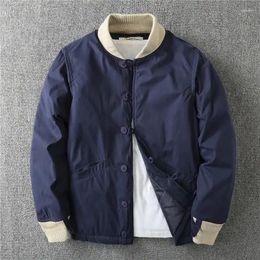 Hunting Jackets Américain 2024 automne/hiver épaissir manteau uniforme de Baseball hommes décontracté boutonné veste matelassée chaude japon esthétique Parkas