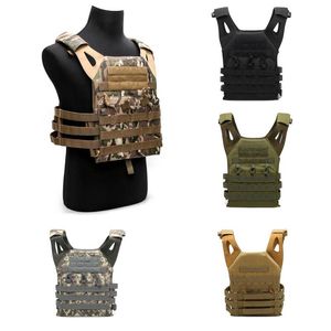 Chaquetas de caza, chaleco JPC de tiro del ejército, portador de placa de Paintball, Multicam, entrenamiento de combate militar táctico, Molle, accesorios de ropa