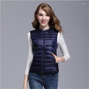 Vestes de chasse automne hiver femmes léger épais thermique blanc duvet de canard gilets femme randonnée en plein air Camping gilets