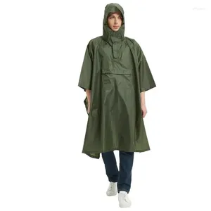 Vestes de chasse, imperméable de Camping, randonnée à travers un Poncho à capuche, couverture de sac à dos de montagne en caoutchouc de taffo de Polyester