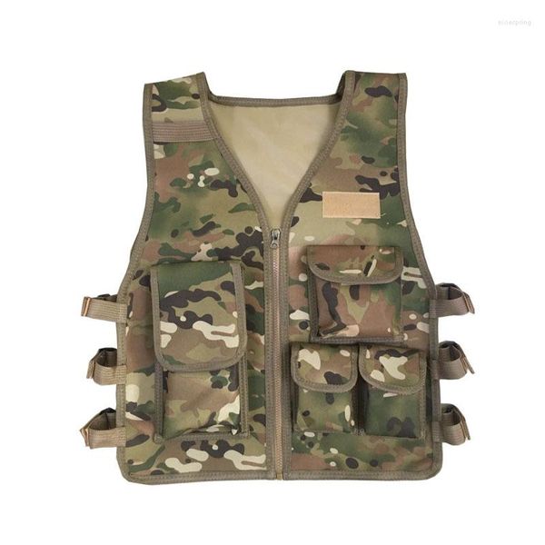 Vestes de chasse enfants adulte gilet tactique CS jeu poitrine plate-forme transporteur Camouflage entraînement militaire Combat