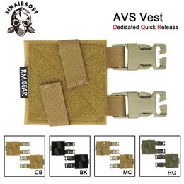 Vestes de chasse Dmgear AVS 2band Tactical Molle Vest Surround Special Quick Release Compatible avec TMC Military Equipment Chest Rig JPC Jac