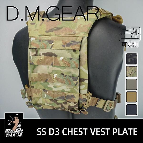 Vestes de chasse DMGear Universal SS D3 Series Back Plate Carrier Tactical Vest Chest Rig Panel