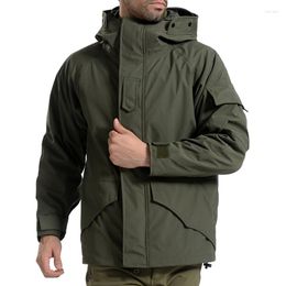 Vestes de chasse G8 hommes hiver Camouflage thermique épais manteau doublure Parka militaire tactique à capuche 2in1 veste imperméable randonnée vêtements d'extérieur