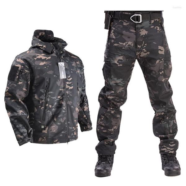 Chaquetas de caza HAN WILD Army o pantalones, ropa de concha suave, trajes tácticos, chaqueta impermeable, conjunto de piloto de vuelo para hombres, ropa de campo militar