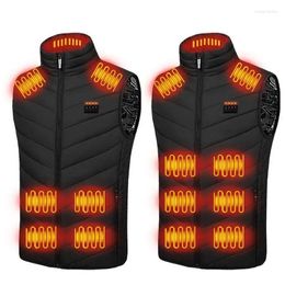 Jachtjassen Verwarmd slim vest voor heren met 3 verwarmingsniveaus verstelbaar Elektrisch snel Dames