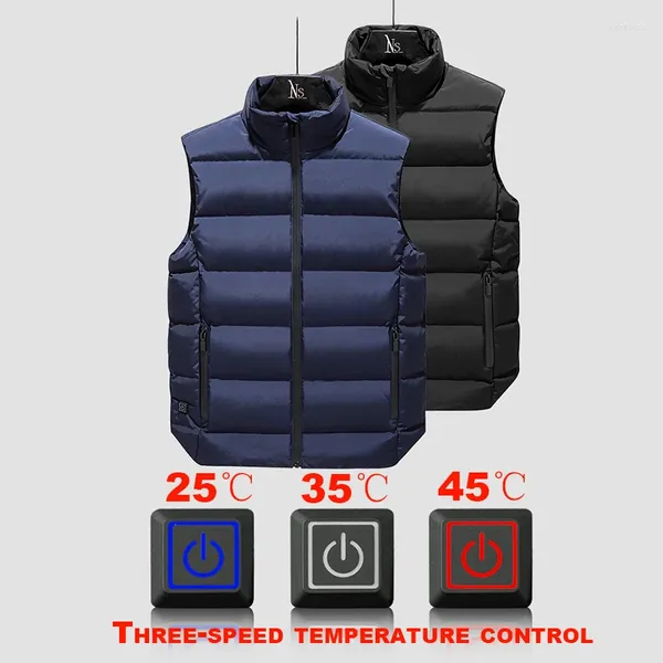 Vestes de chasse, gilet chauffant pour hommes, veste Usb, vêtements chauds d'hiver, sans manches, randonnée en plein air, M-5XL