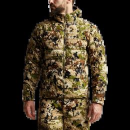 Vestes de chasse de haute qualité Kelvin Lite équipement de chasse hommes hiver vers le bas Camouflage chasse doudoune 231215