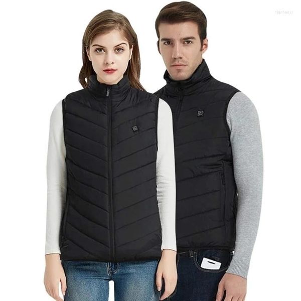 Chaquetas de caza, chaleco de senderismo para hombres al aire libre, 11 zonas eléctricas, calefacción USB, ropa térmica cálida para acampar