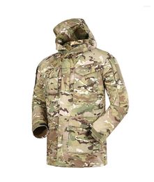 Vestes de chasse à capuche veste tactique pour hommes en plein air militaire armée manteau Camoflauge imperméable coupe-vent