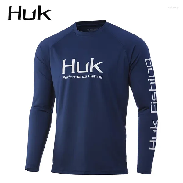 Vestes de chasse HUK Chemises de pêche Vêtements à manches longues Eté Automne Séchage rapide Respirant Anti-UV Protection solaire T-shirt Vêtements Jersey