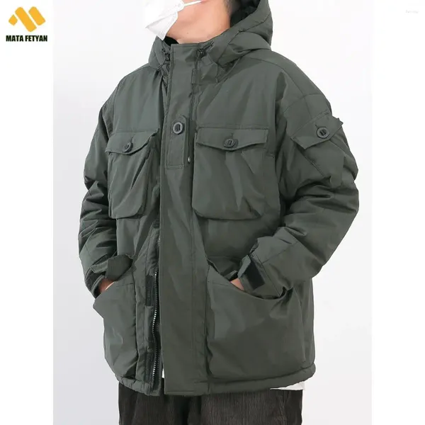 Vestes de chasse japonaises rétro amples M65 pour hommes, manteau vert tactique militaire décontracté, vêtements d'extérieur