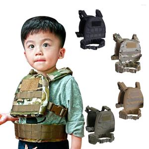 Vestes de chasse pour enfants, Mini gilet tactique avec ceinture de roulement de chargement, Combat Molle XS/S CP, Camouflage JPC Chest Rig Camo