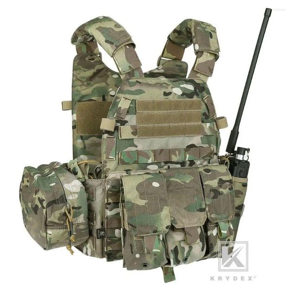 Vestes de chasse KRYDEX 500D gilet de preuve tactique armée corps de combat armure plaque transporteur militaire paintball équipement 6094