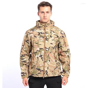 Hunting Jackets L7 Veste tactique militaire pour homme imperméable polaire camouflage coque souple automne hiver sports de plein air coupe-vent vêtements d'extérieur