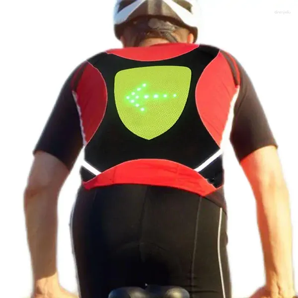 Chaquetas de caza Chaleco de señal de giro LED Luz de guía reflectante para corredores universales Ciclismo Noches Deportes Seguridad luminosa