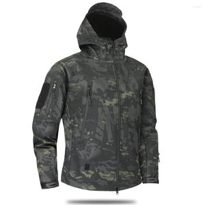 Vestes de chasse pour hommes militaire camouflage veste armée tactique thermique Multicam vêtements multi-poches à capuche coupe-vent Camping étanche