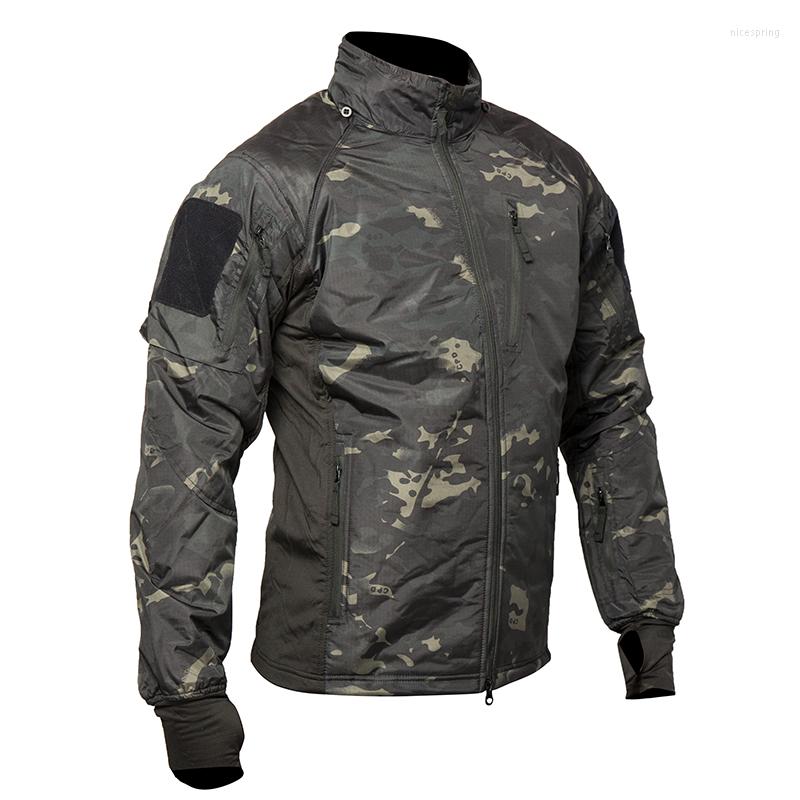 Jackets de caça Jaqueta tática de casaco tático masculino Camuflagem militar Parka Combate Exército Outdoor Outwear Paintball leve