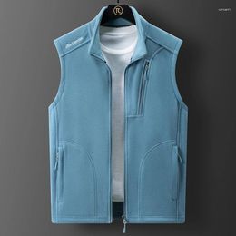 Chaquetas de caza Hombres Chalecos de lana polar Chaleco al aire libre Unisex Multi-bolsillo Cálido A prueba de viento Táctico Invierno Safari Senderismo Esquí Chaleco de carga