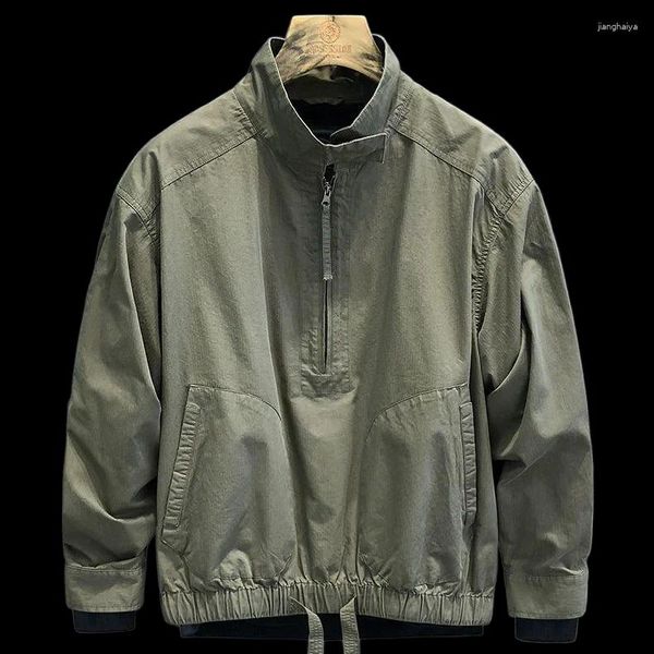 Chaquetas de caza para hombre, chaqueta táctica verde militar fina de primavera, gabardina, prendas de vestir, abrigos de piloto de vuelo, Parka de algodón del ejército de bombardero