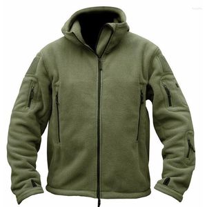 Chaquetas de caza Hombres EE. UU. Militar Otoño Chaqueta táctica de lana térmica Deportes al aire libre Abrigo con capucha Militar Softshell Senderismo Ejército al aire libre