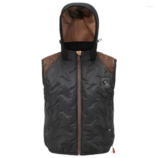 Vestes de chasse Gilet chauffant pour hommes unisexe électrique 8 zones de chauffage intelligent rechargeable USB chauffe-corps lavable léger fermeture éclair