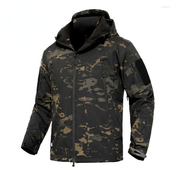 Vestes de chasse veste militaire hommes vêtements camouflage tactique à capuche Camping vêtements pour hommes coupe-vent armée manteaux en plein air