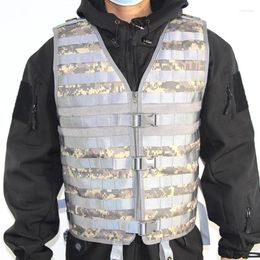 Jachtjassen Militair Tactisch Camouflage Molle Vest Wargame Combat Outdoor CS Schietkleding Zwart