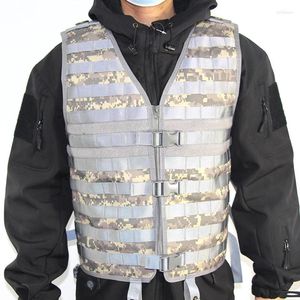 Vestes de chasse, gilet de Camouflage tactique militaire Molle, gilet de Combat Wargame en plein air, vêtements de tir CS noirs