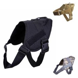 Jagende jassen Militaire tactische hondentraining Vest Molle Combat Harness kledingbelasting Lager Pet Pet Jacket Waterbestendige service