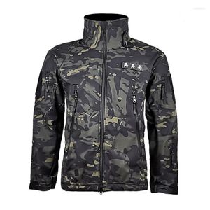Vestes de chasse militaire tactique veste d'hiver hommes armée Camouflage vêtements imperméable coupe-vent Multicam polaire Bomber manteau