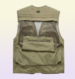 Jachtjassen Multi -use visvest snel droge droge multipocket jas outdoor sport survival utility veiligheid waistcoat9660535