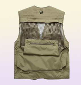 Jachtjassen Multi -use visvest snel droge droge multipocket jas outdoor sport survival utility veiligheid waistcoat9660535