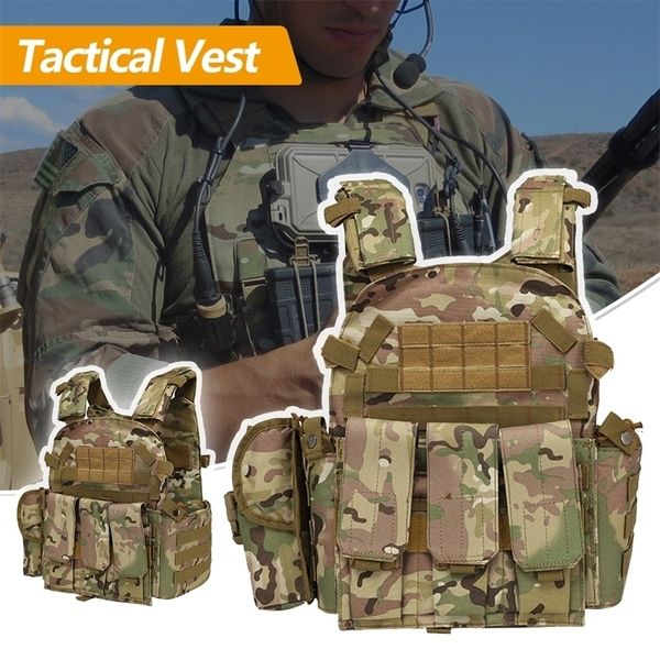 Vestes de chasse Nylon Molle Webbed Gear Gilet tactique Body Armor Airsoft Accessoires 6094 Pouch Combat Camo Military Army 221025