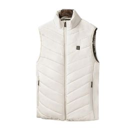 Vestes de chasse extérieur gilet chauffant électrique hommes femmes hiver sans manches USB veste chauffante col montant gilet thermique randonnée manteau