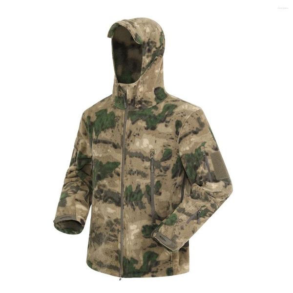 Vestes de chasse en plein air militaire coupe-vent et chaude polaire capuche veste L3 sous-machine russe MC Multi Terrain ruines vertes