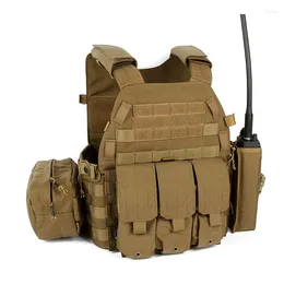 Jachtjassen Outdoor Molle Vest Wargame Tactische Army Combat Pouch Gear Zwarte militaire Paintball-uitrusting