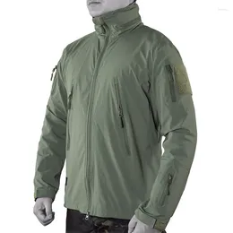 Vestes de chasse en plein air mince veste en Nylon tactique printemps et automne hommes imperméable à capuche coque souple